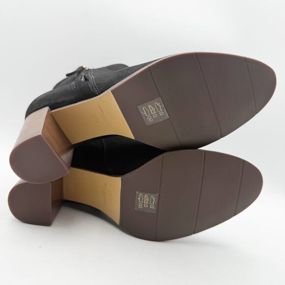 Marc Joseph New York Womens Grand Central Ankle Bootie US 7 M Black Nubuck NWOB - Picture 10 of 11